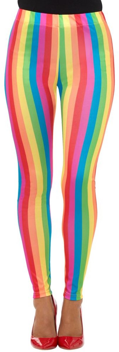 Regenboog Legging | maat L ( 44 - 46 )